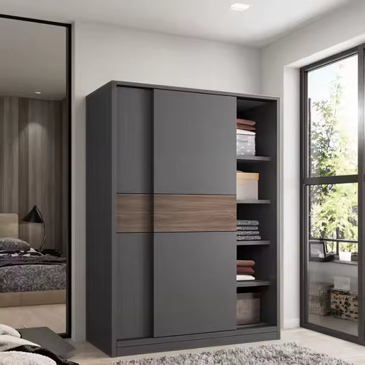 Modern Sliding Door Wardrobe with Mirror – Space-Saving Custom Bypass or Barn Style Closet Doors for Bedrooms, Apartments & Hallways